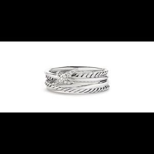 David Yurman X Collection Ring with Diamonds